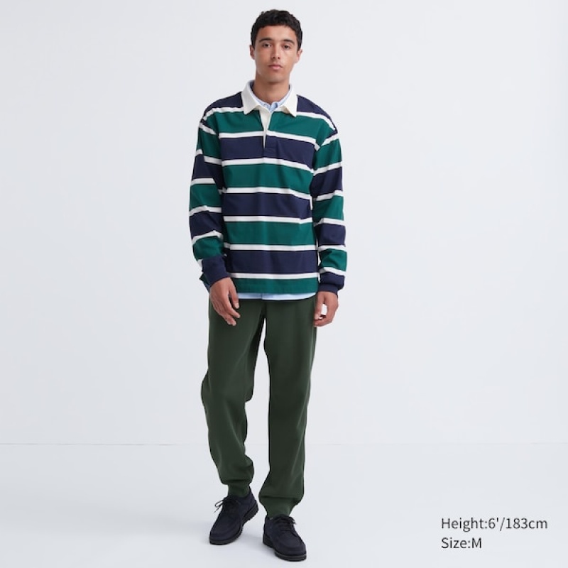 Uniqlo Muške Trenirke Tamno Zelene | 7286-KDZAN