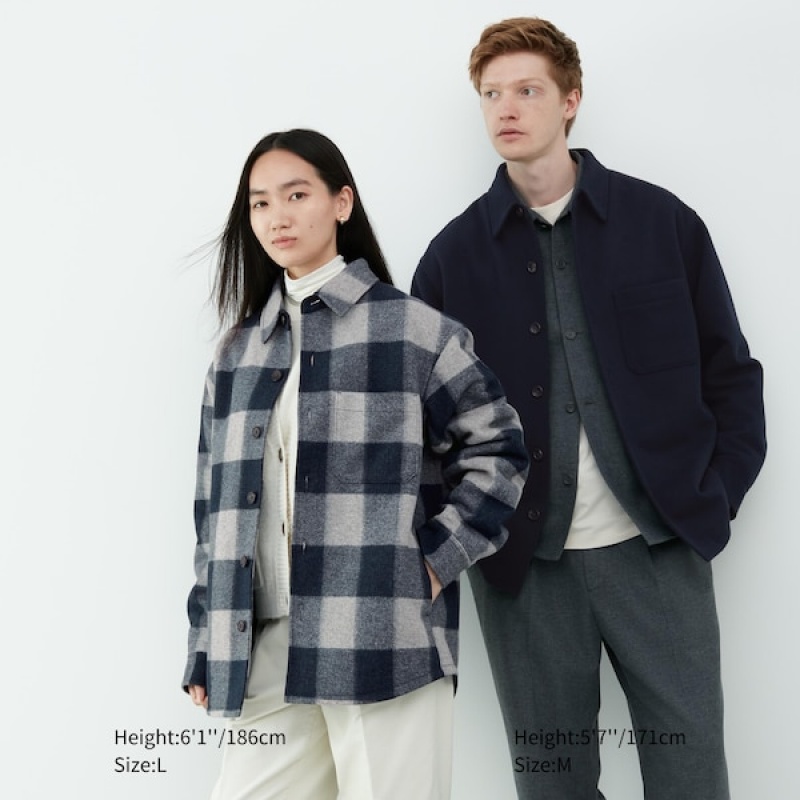 Uniqlo Overshirt Muške jackets Smeđe | MGNHDP-524