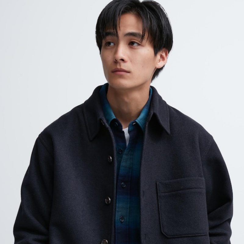 Uniqlo Overshirt Muške jackets Smeđe | MGNHDP-524
