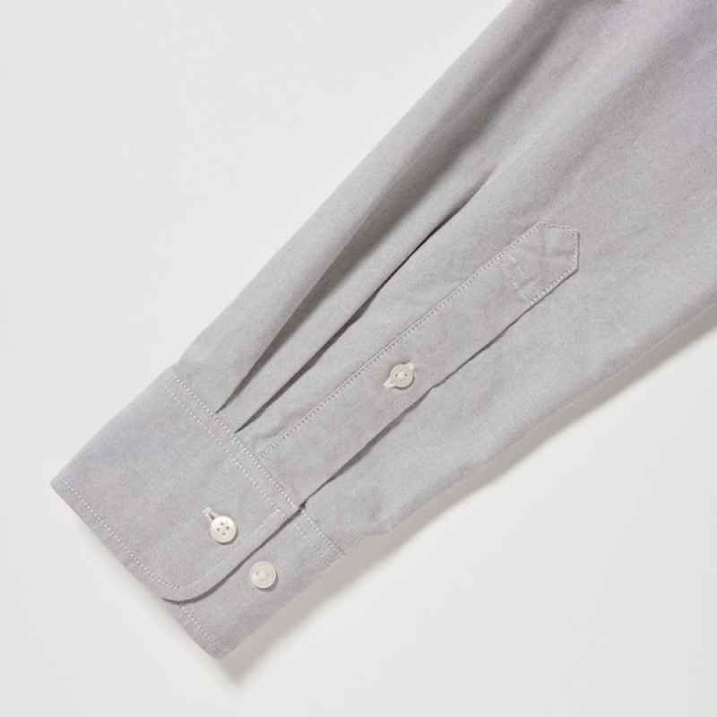 Uniqlo Oxford Slim-Fit Long-Sleeve Muške Košulje Bijele | 9172-LGNPB