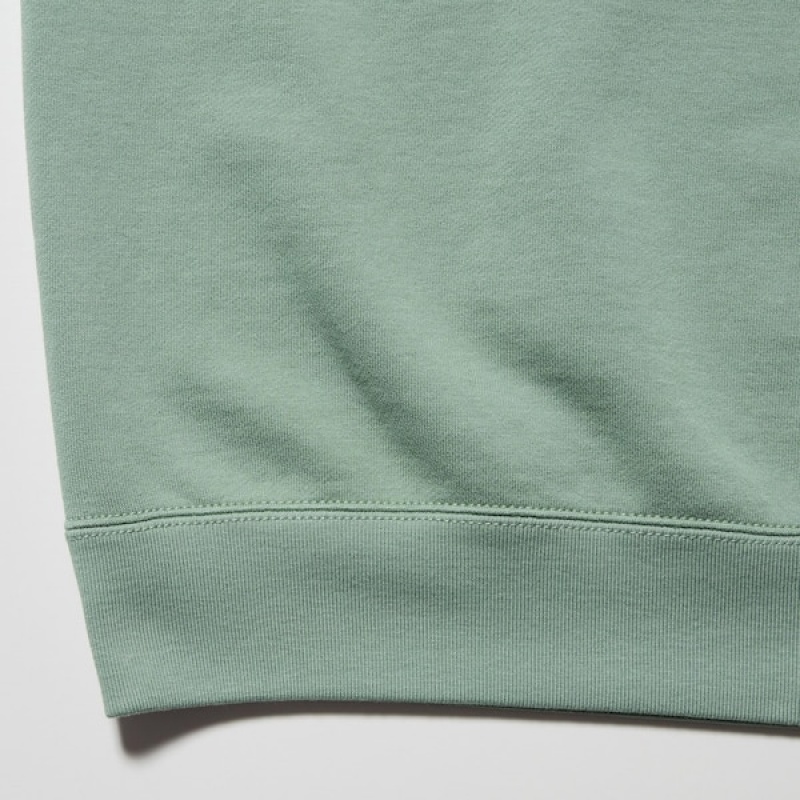 Uniqlo PEANUTS Charlie Brown's Baseball Team Long-Sleeve Muške Dukserice Zelene | 8103-FHIMP