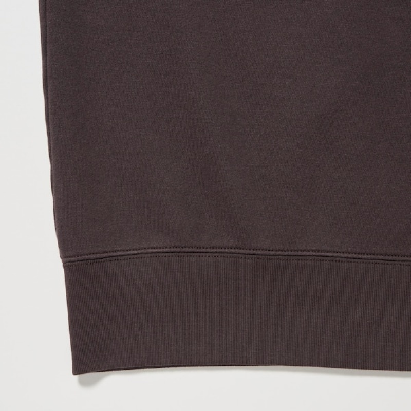 Uniqlo PEANUTS Dance Time with Snoopy Long-Sleeve Ženske Dukserice Tamno Smeđe | 0827-JQLXM