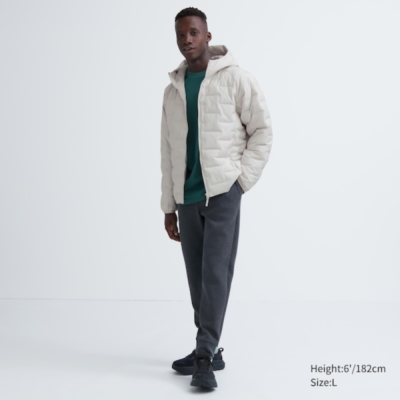 Uniqlo PUFFTECH Muške Parka Bijele | MNPLSJ-461