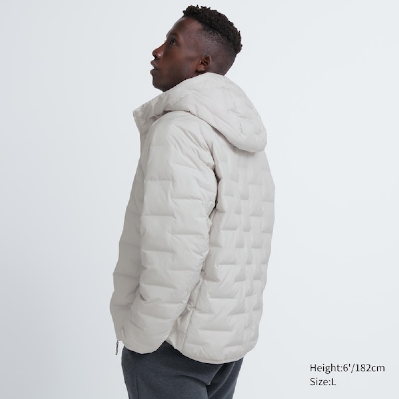 Uniqlo PUFFTECH Muške Parka Bijele | MNPLSJ-461