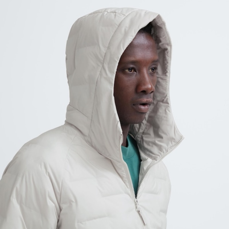 Uniqlo PUFFTECH Muške Parka Bijele | MNPLSJ-461