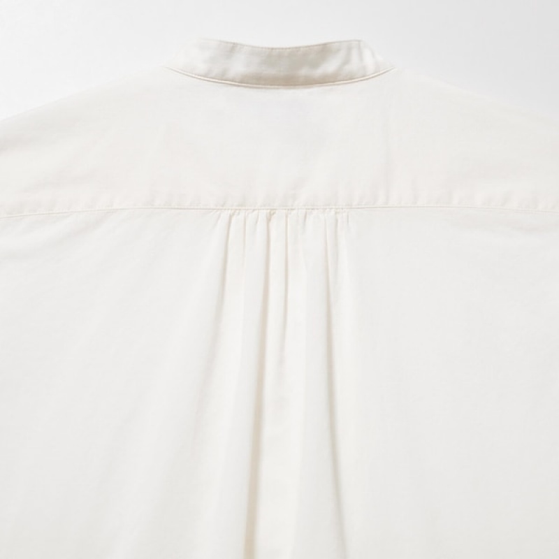 Uniqlo Pintuck Long Sleeve Ženske Košulje Bijele | 0537-PMGXB