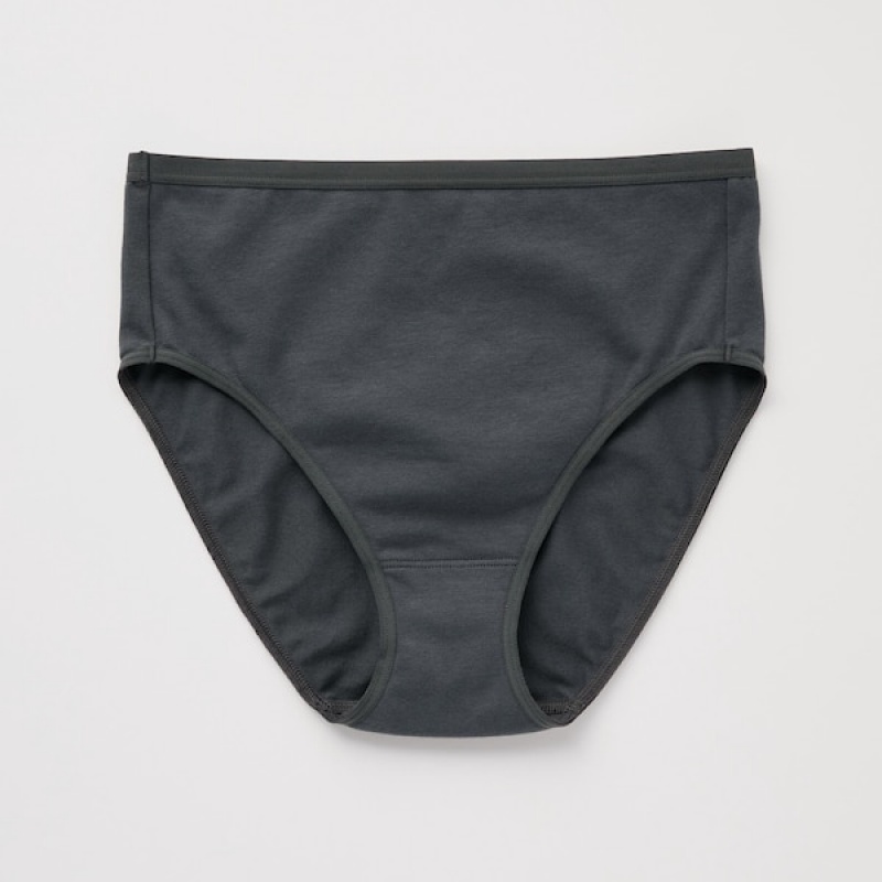Uniqlo Plain High-Rise Ženske Gaćice Smeđe | 6705-OYRGW