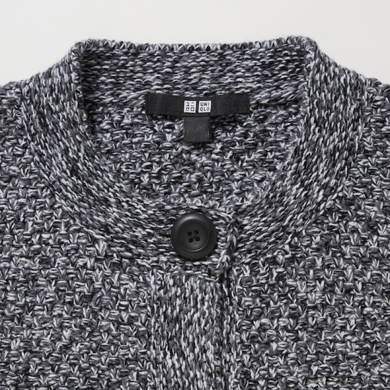 Uniqlo Pletene Short Ženske Kardigan Sive | 3125-MQZED