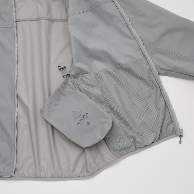 Uniqlo Pocketable UV Protection 3D Cut Muške Parka Sive | 0526-EZLIG