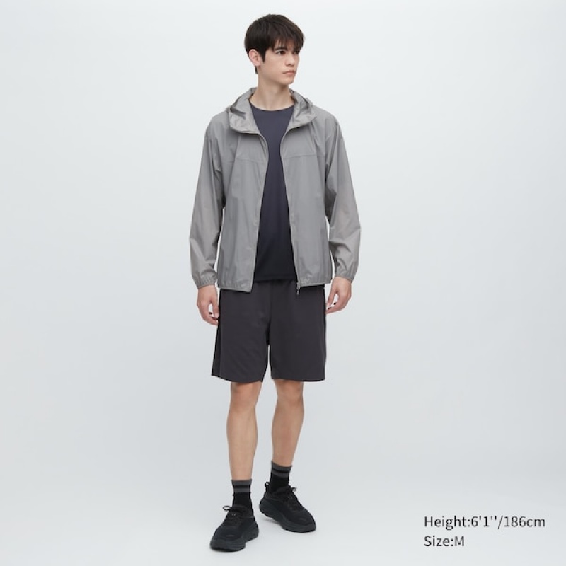 Uniqlo Pocketable UV Protection 3D Cut Muške Parka Sive | 0526-EZLIG