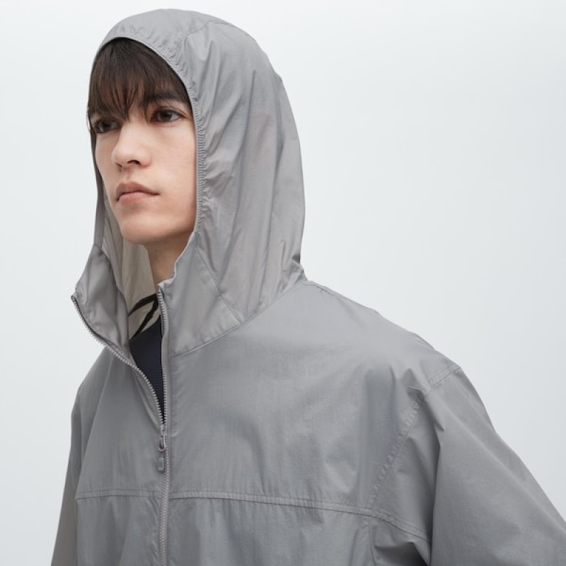Uniqlo Pocketable UV Protection 3D Cut Muške Parka Sive | 0526-EZLIG