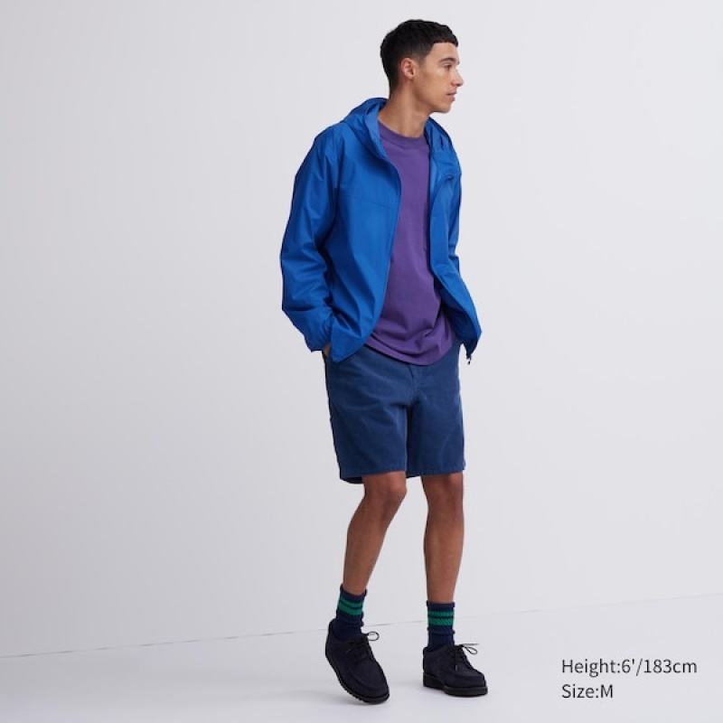 Uniqlo Pocketable UV Protection 3D Cut Muške Parka Plave | NPYZCJ-508