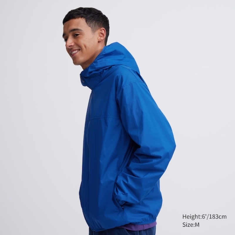 Uniqlo Pocketable UV Protection 3D Cut Muške Parka Plave | NPYZCJ-508