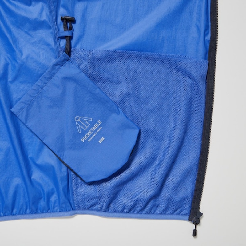 Uniqlo Pocketable UV Protection 3D Cut Muške Parka Plave | ITLEZX-745