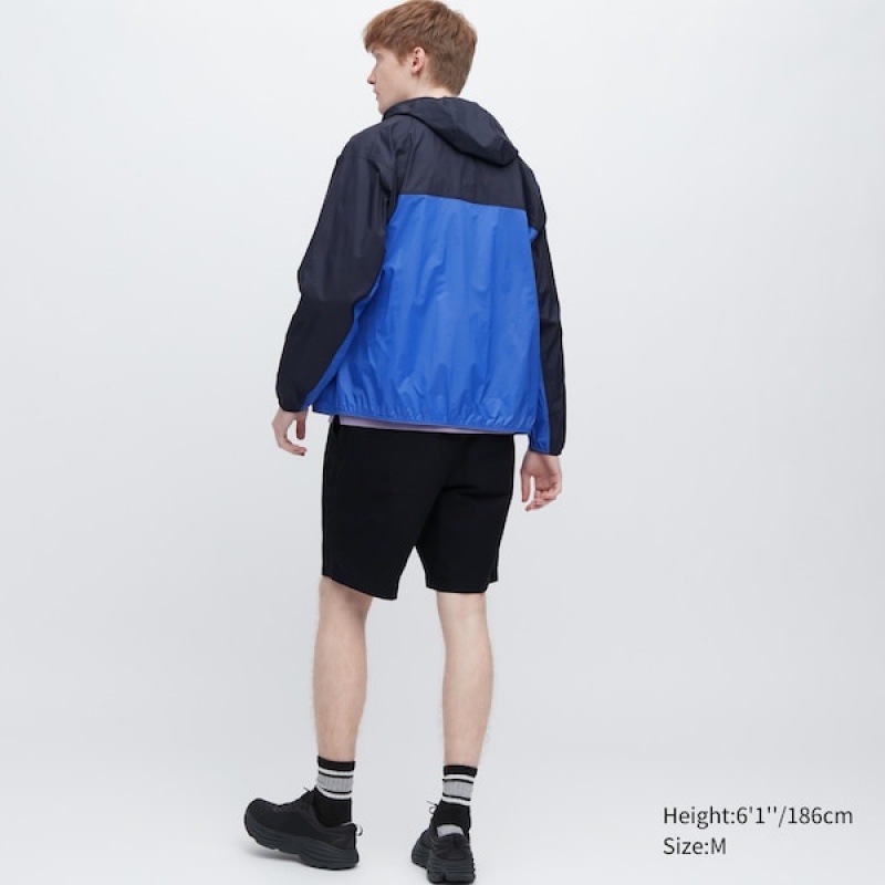 Uniqlo Pocketable UV Protection 3D Cut Muške Parka Plave | ITLEZX-745