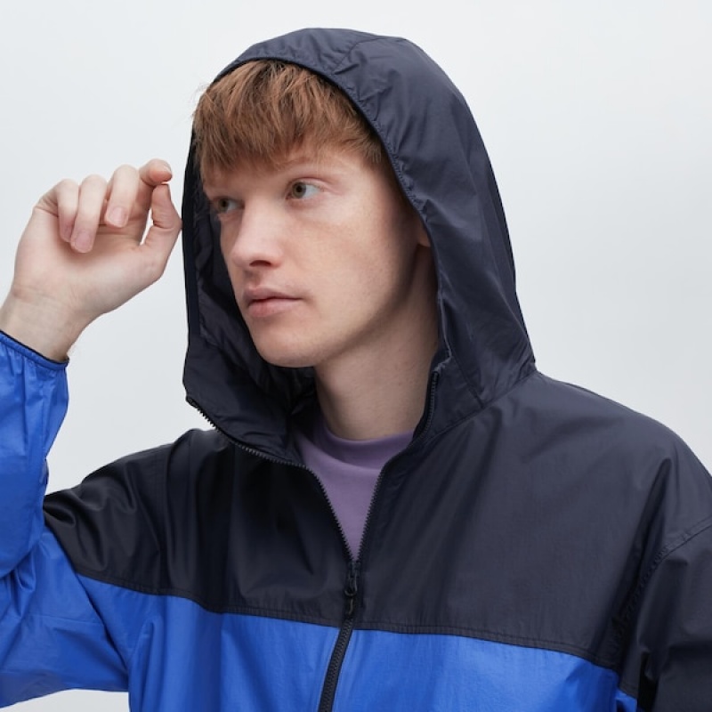 Uniqlo Pocketable UV Protection 3D Cut Muške Parka Plave | ITLEZX-745