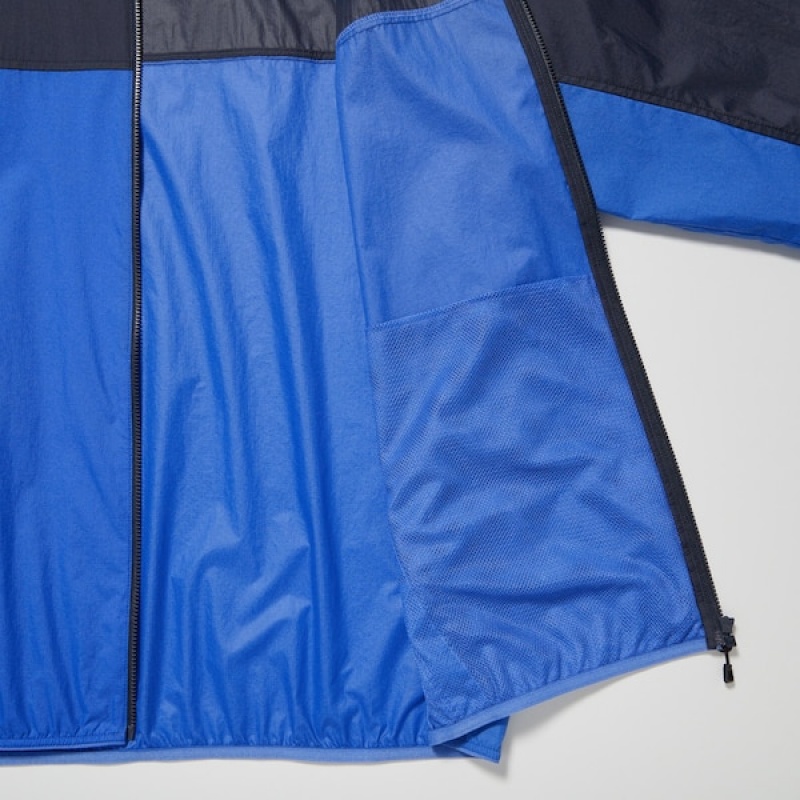 Uniqlo Pocketable UV Protection 3D Cut Muške Parka Plave | ITLEZX-745