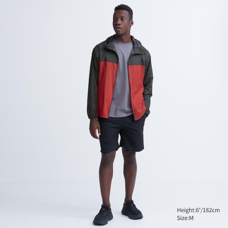 Uniqlo Pocketable UV Protection 3D Cut Muške Parka Crvene | DPLVRJ-258
