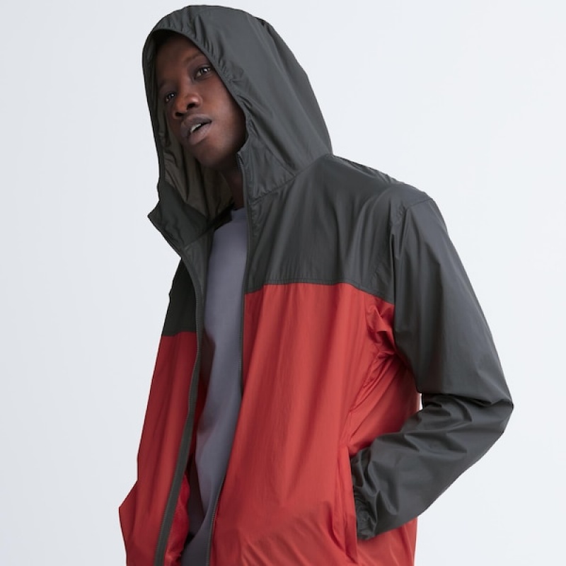 Uniqlo Pocketable UV Protection 3D Cut Muške Parka Crvene | DPLVRJ-258