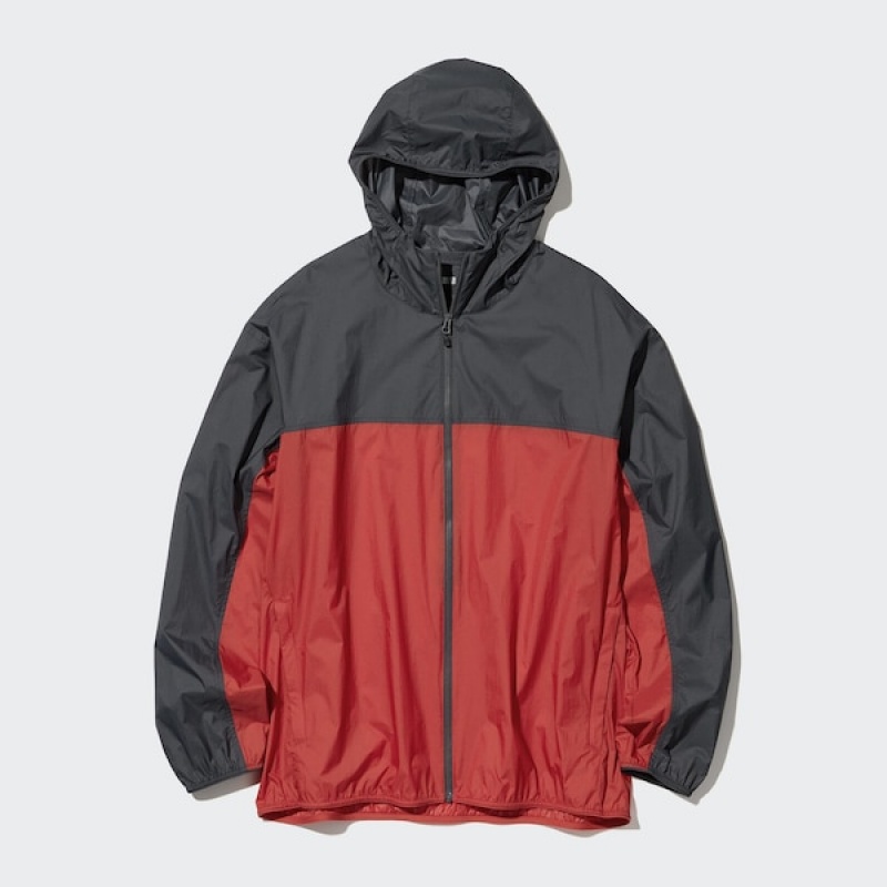 Uniqlo Pocketable UV Protection 3D Cut Muške Parka Crvene | DPLVRJ-258