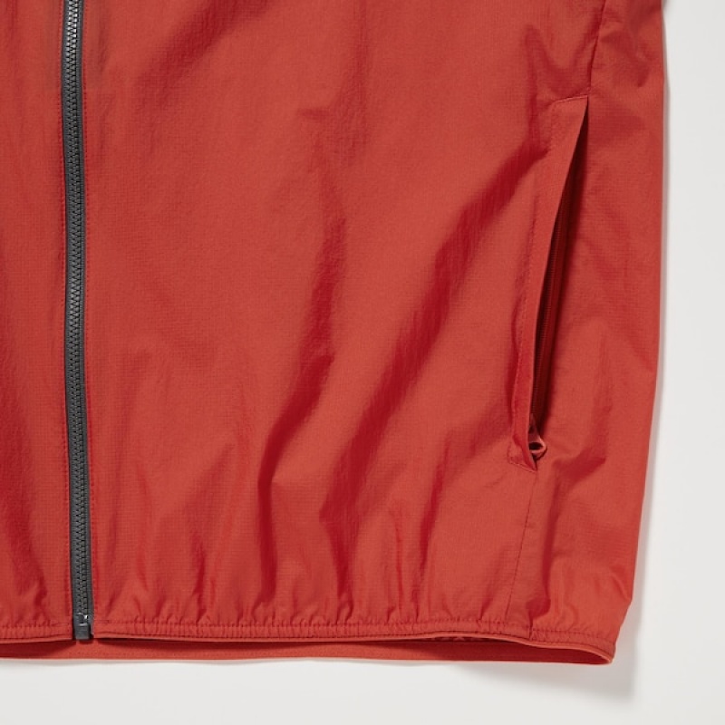 Uniqlo Pocketable UV Protection 3D Cut Muške Parka Crvene | DPLVRJ-258