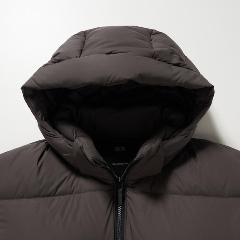 Uniqlo Powder Soft Down Muške jackets Smeđe | WSFPOI-568