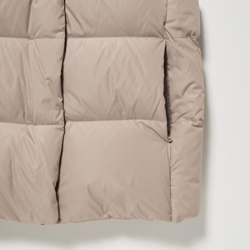 Uniqlo Powder Soft Down Ženske Prsluk Bež | 1642-MDYCK