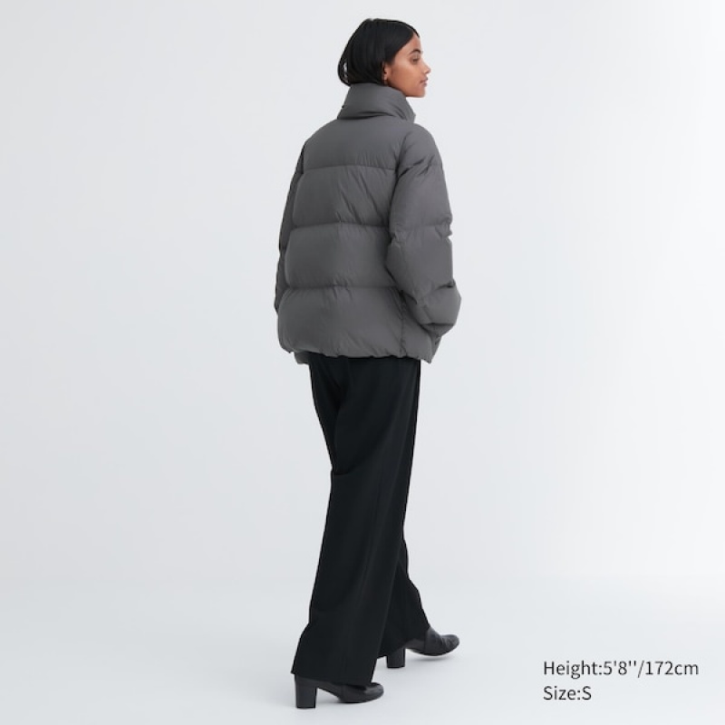 Uniqlo Powder Soft Down Ženske jackets Tamno Sive | 3687-FMTQC