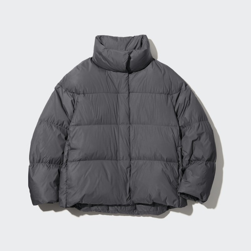 Uniqlo Powder Soft Down Ženske jackets Tamno Sive | 3687-FMTQC