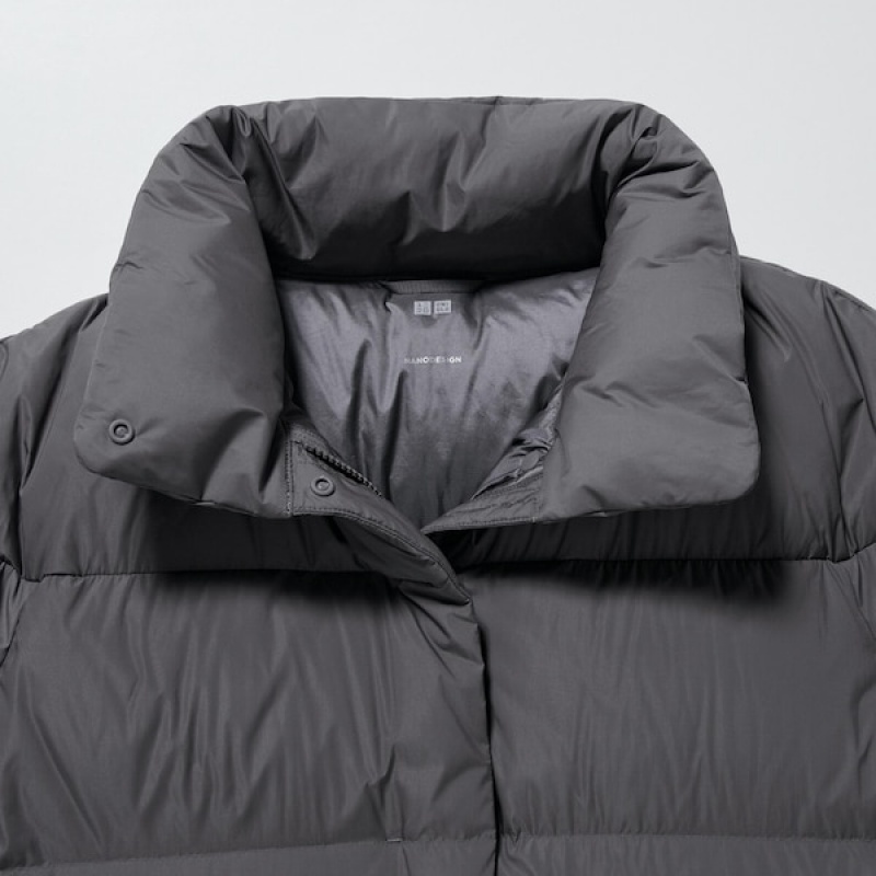 Uniqlo Powder Soft Down Ženske jackets Tamno Sive | 3687-FMTQC