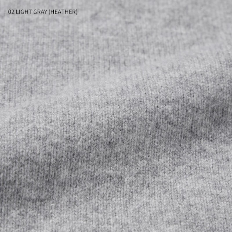 Uniqlo Premium Lambswool Crew Neck Long-Sleeve Ženske Džemperi Sive | 2970-SCXNZ