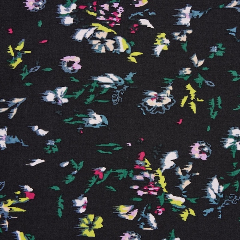 Uniqlo Printed Front Slit Camisole Ženske Haljina Crne | 3059-ZGVJM