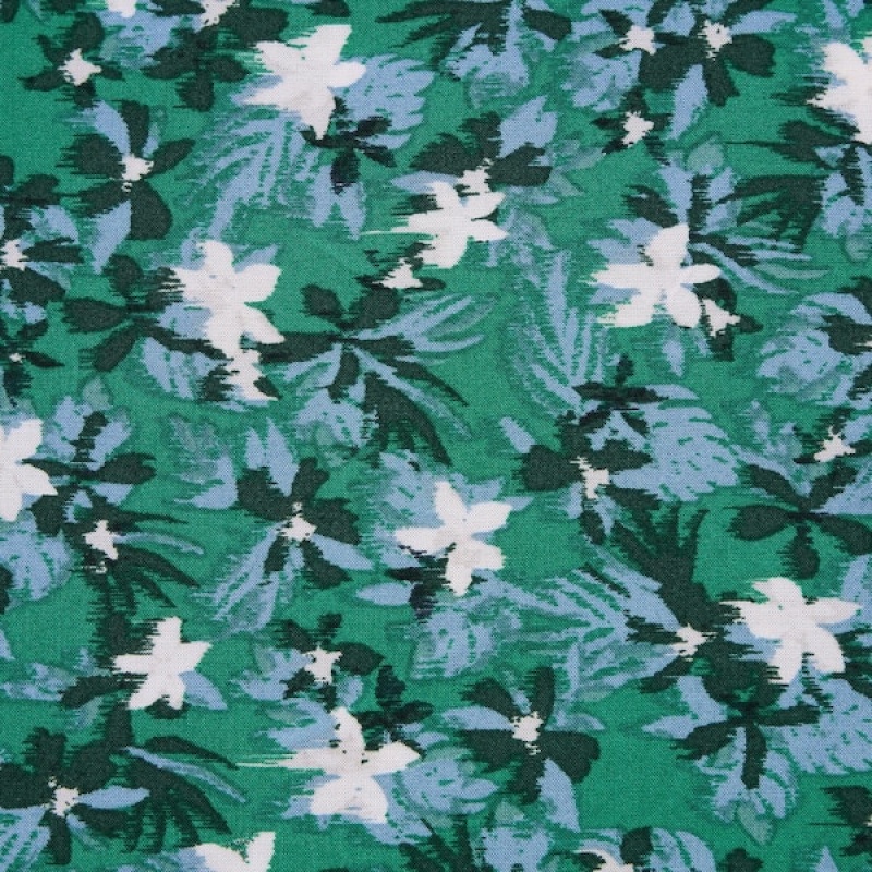 Uniqlo Printed Front Slit Camisole Ženske Haljina Zelene | 9013-GCUZJ