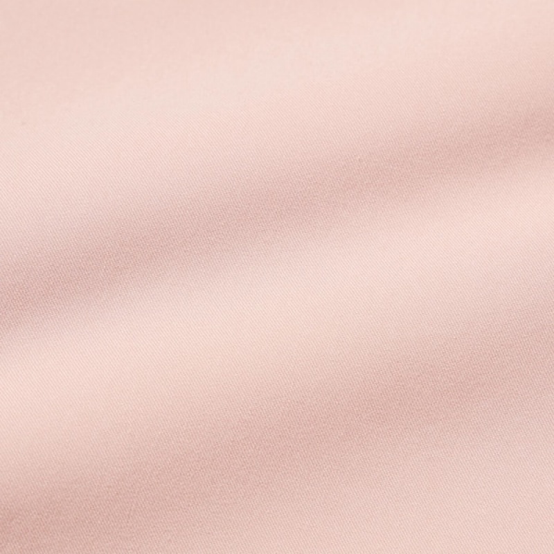 Uniqlo Rayon Long-Sleeve Ženske Košulje Roze | 3596-TOSQR