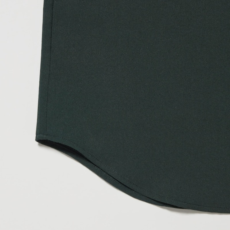 Uniqlo Rayon Skipper Collar 3/4-Sleeve Ženske Košulje Bijele | 9621-WGKQD