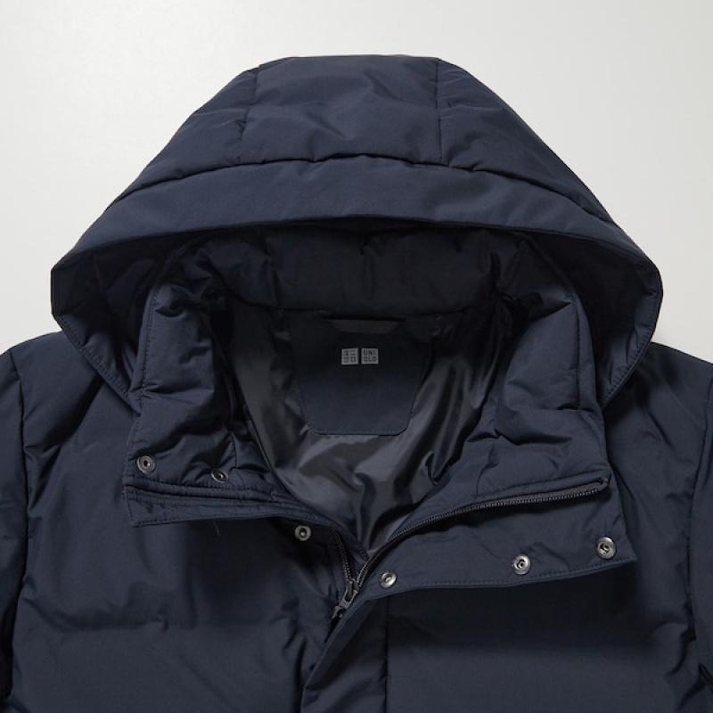 Uniqlo Seamless Down Muške Kaputi Tamnoplave | CTQPEZ-432