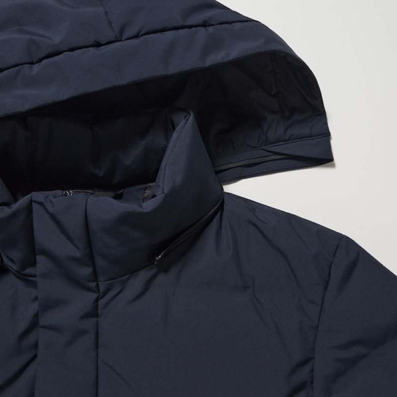 Uniqlo Seamless Down Muške Kaputi Tamnoplave | CTQPEZ-432