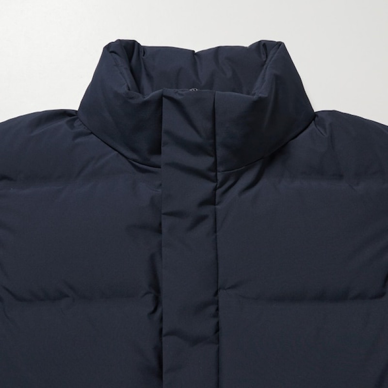 Uniqlo Seamless Down Muške Kaputi Tamnoplave | CTQPEZ-432