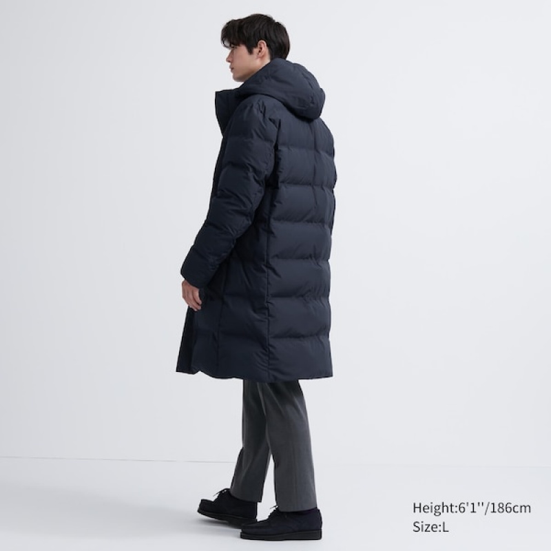 Uniqlo Seamless Down Muške Kaputi Tamnoplave | CTQPEZ-432