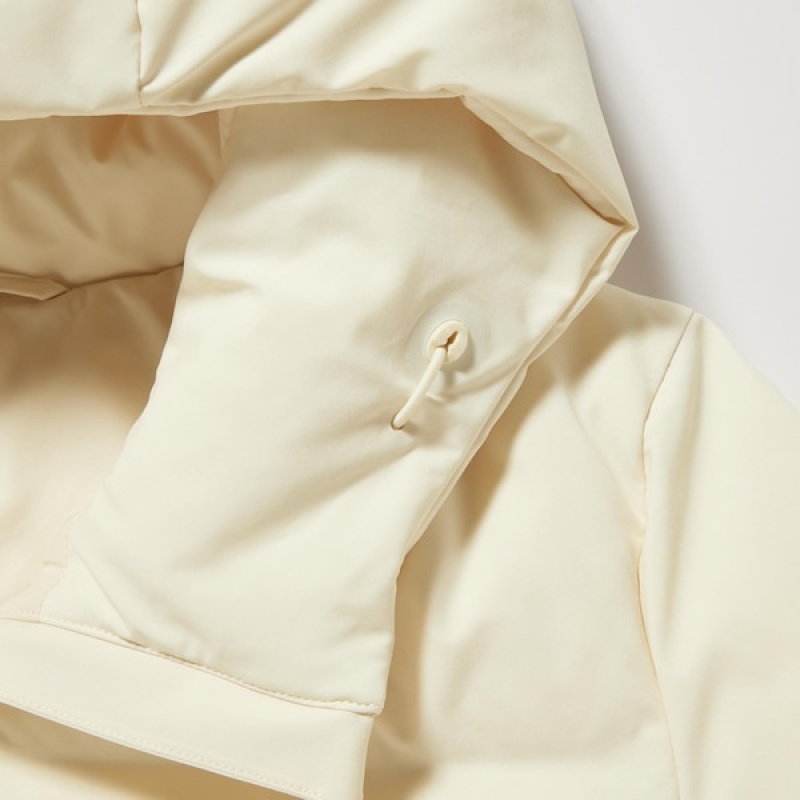Uniqlo Seamless Down Ženske Parka Bijele | 3601-VJQBK