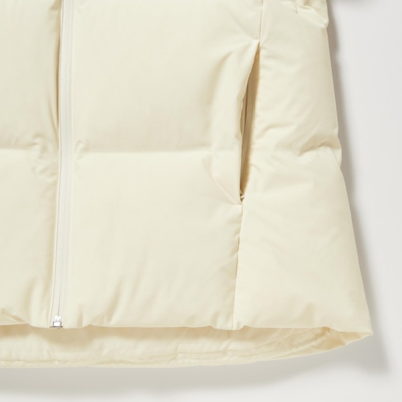 Uniqlo Seamless Down Ženske Parka Bijele | 3601-VJQBK