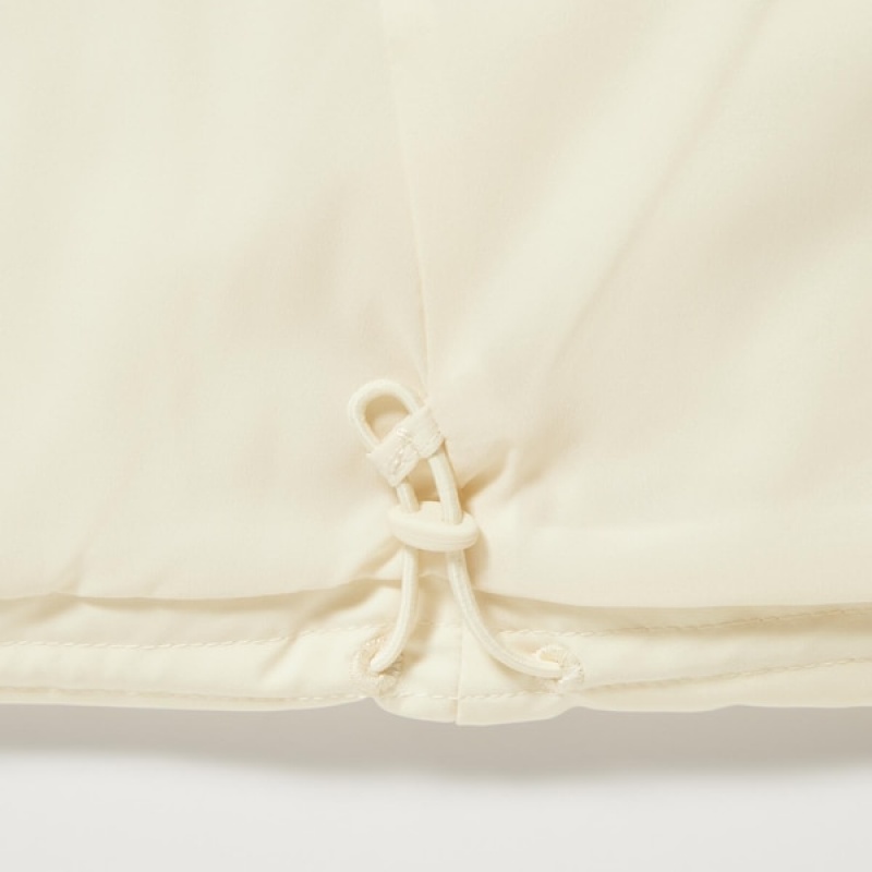 Uniqlo Seamless Down Ženske Parka Bijele | 3601-VJQBK