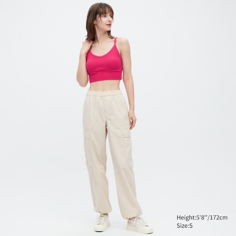 Uniqlo Seamless Half Camisole Ženske Grudnjaci Fuksije | 4210-QDOGB