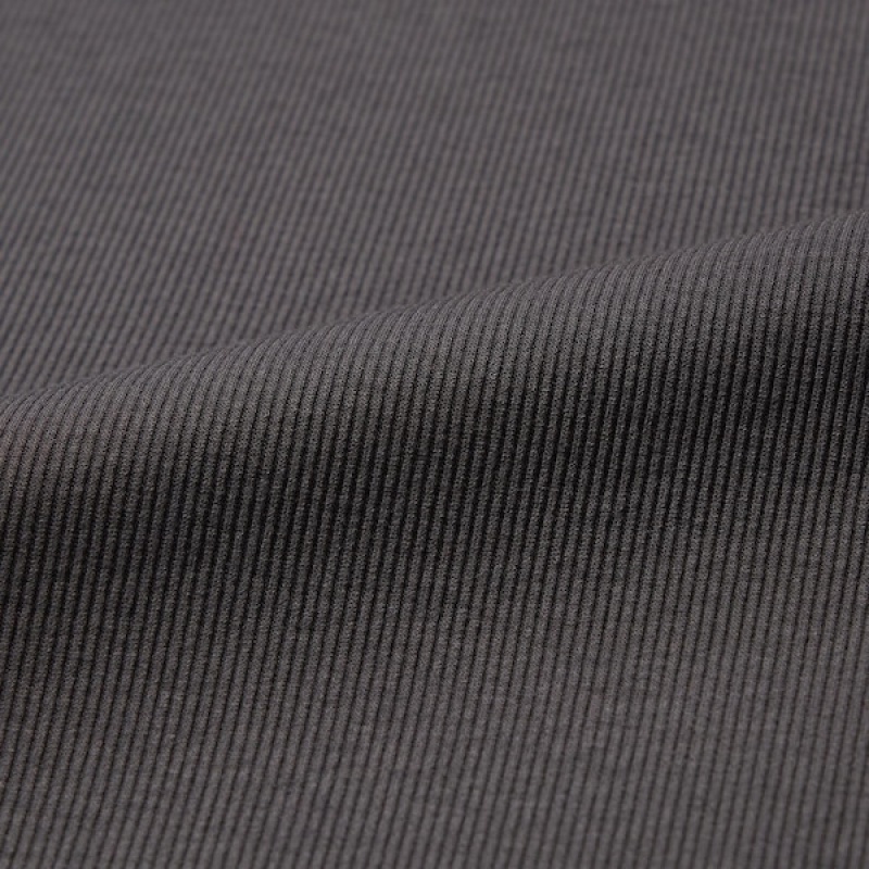 Uniqlo Sheer Jersey Crew Neck Long-Sleeve Ženske Majice Tamno Sive | 1435-SGLBV