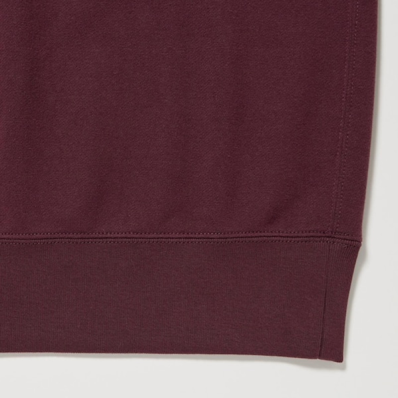Uniqlo Side-Stripe Muške Dukserice Bordo | 7056-DEQAJ
