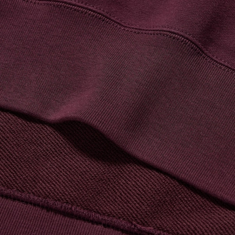 Uniqlo Side-Stripe Muške Dukserice Bordo | 7056-DEQAJ