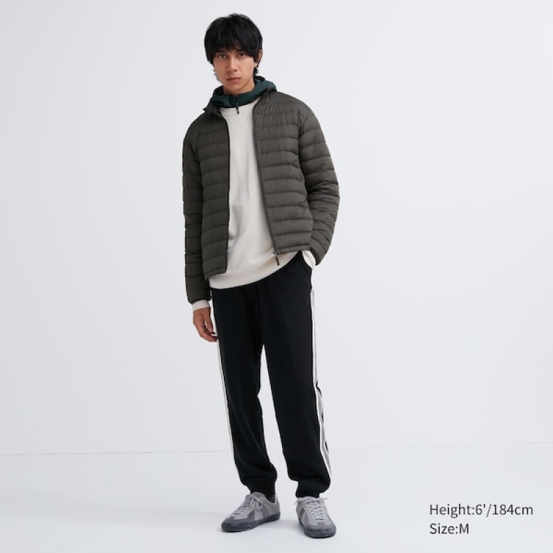 Uniqlo Side-Stripe Muške Trenirke Crne | 6837-NSMVP