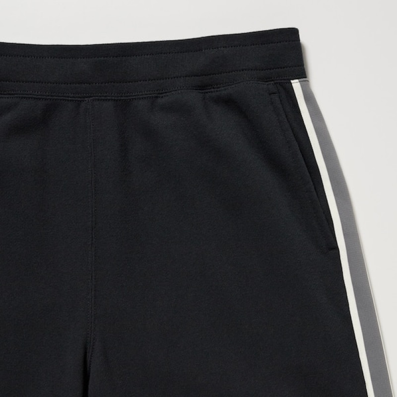 Uniqlo Side-Stripe Muške Trenirke Crne | 6837-NSMVP