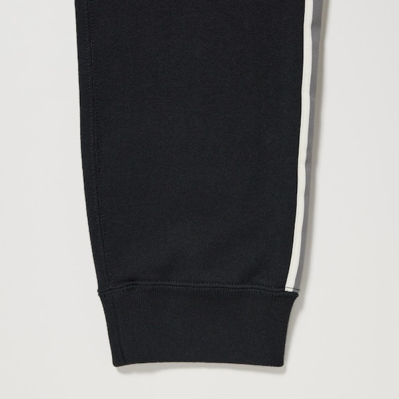 Uniqlo Side-Stripe Muške Trenirke Crne | 6837-NSMVP