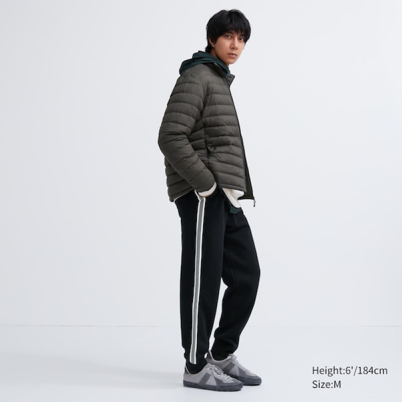 Uniqlo Side-Stripe Muške Trenirke Crne | 6837-NSMVP